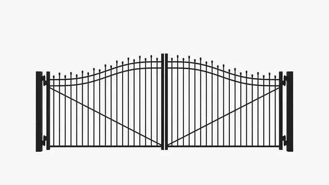 Gate-3 wrought iron gate