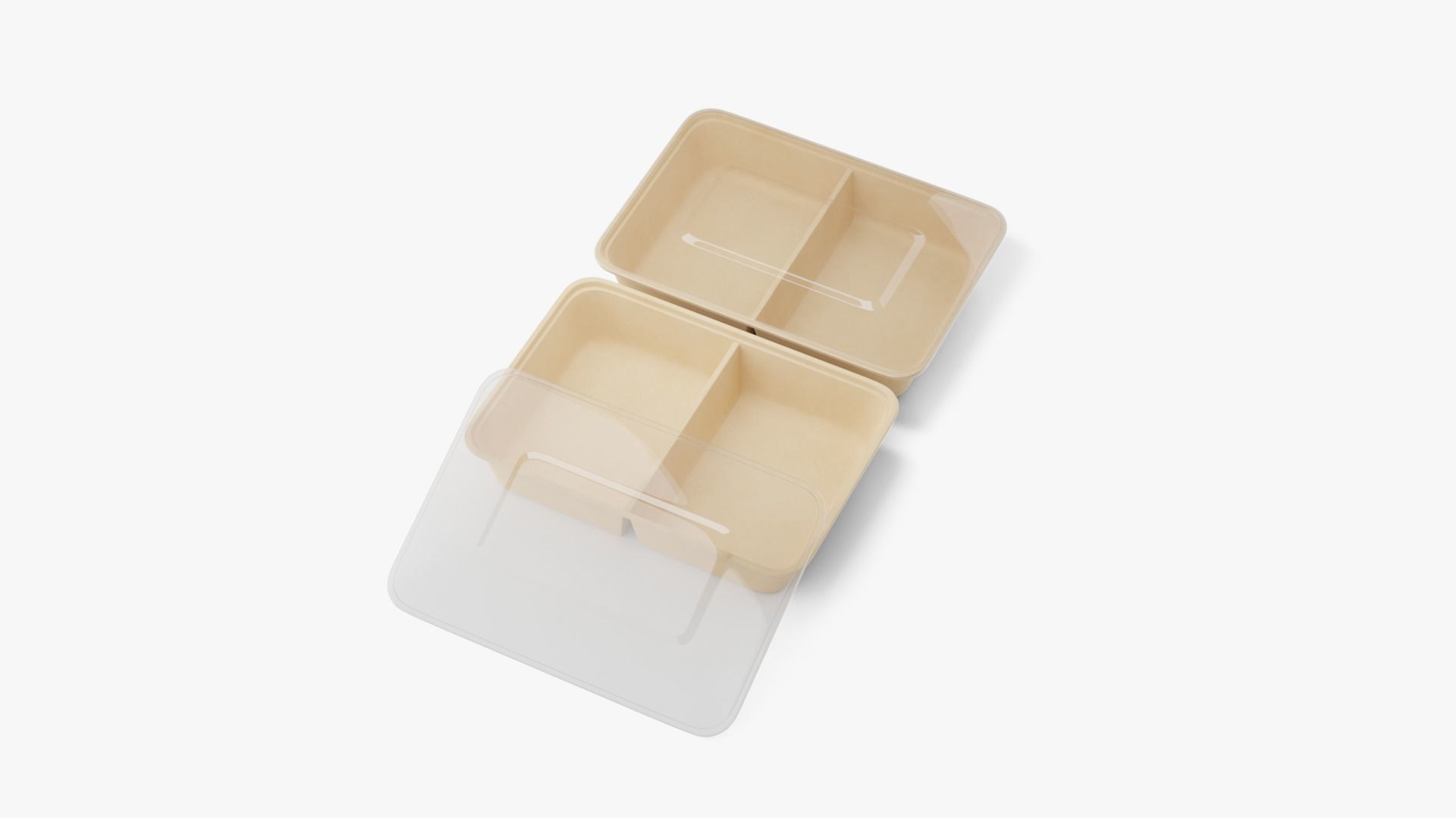 Rectangle Meal Prep Container 5 Low-poly 3D model_6