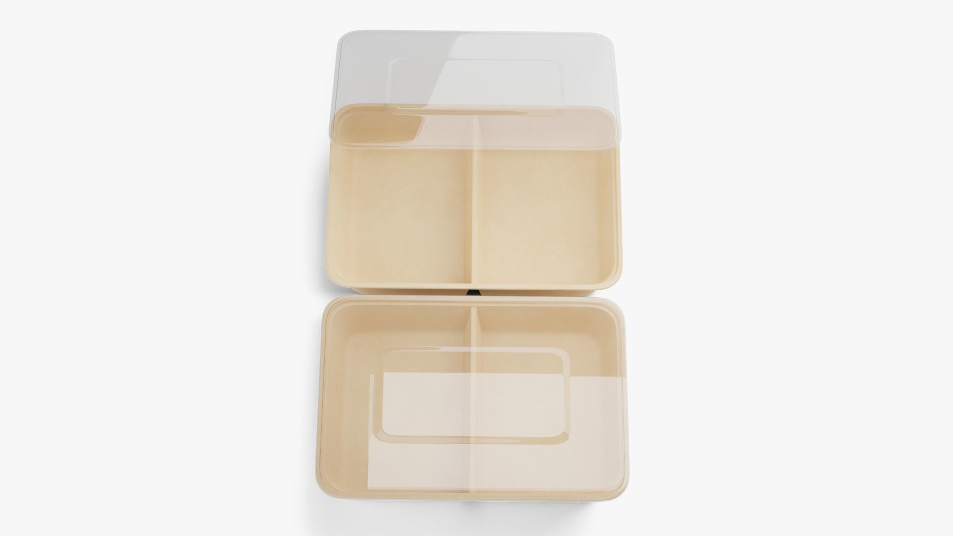 Rectangle Meal Prep Container 5 Low-poly 3D model_4