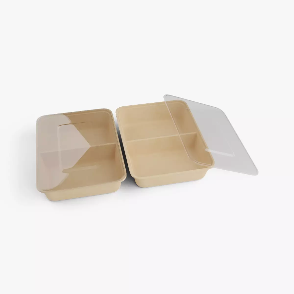 Rectangle Meal Prep Container 5 Low-poly 3D model_0