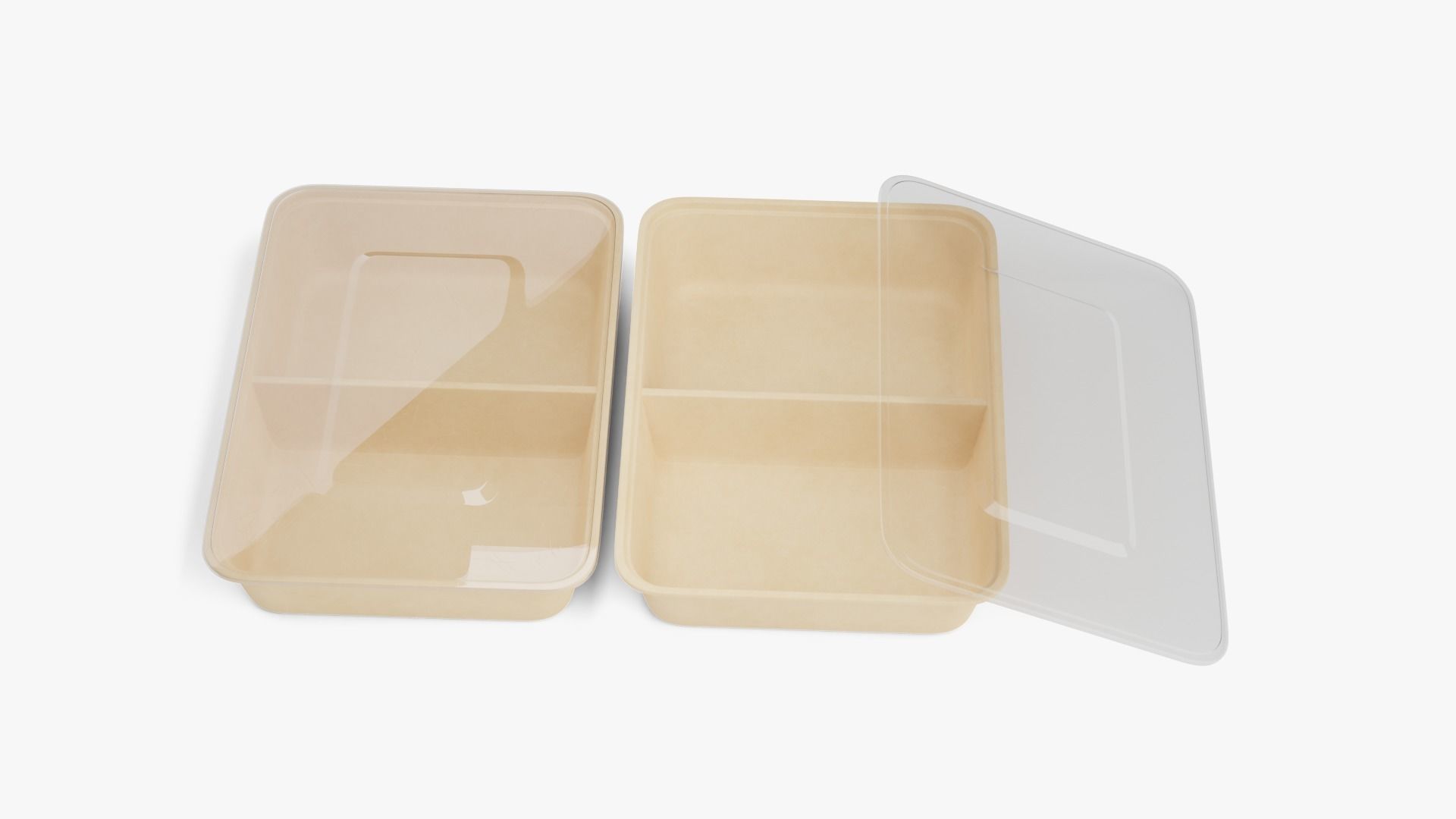 Rectangle Meal Prep Container 5 Low-poly 3D model_7