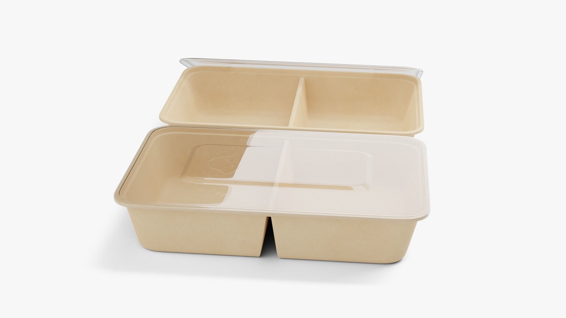 Rectangle Meal Prep Container 5 Low-poly 3D model_2