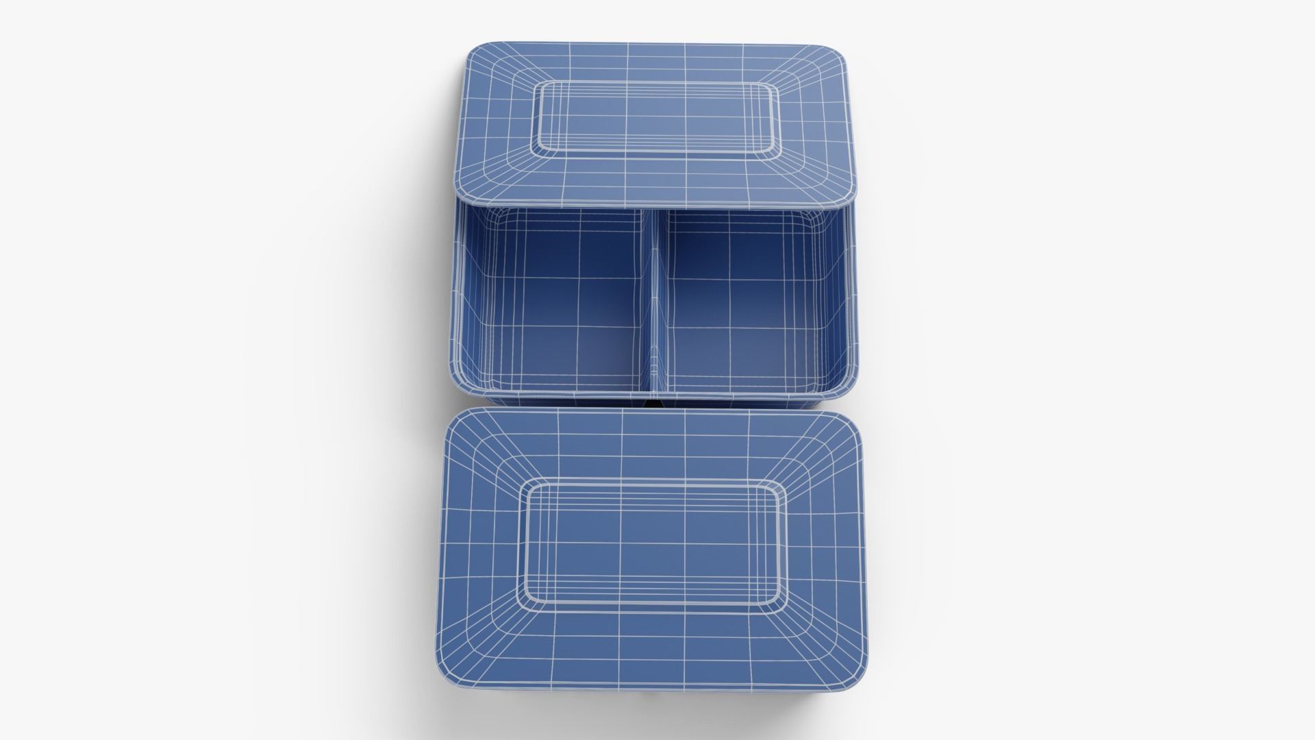 Rectangle Meal Prep Container 5 Low-poly 3D model_18