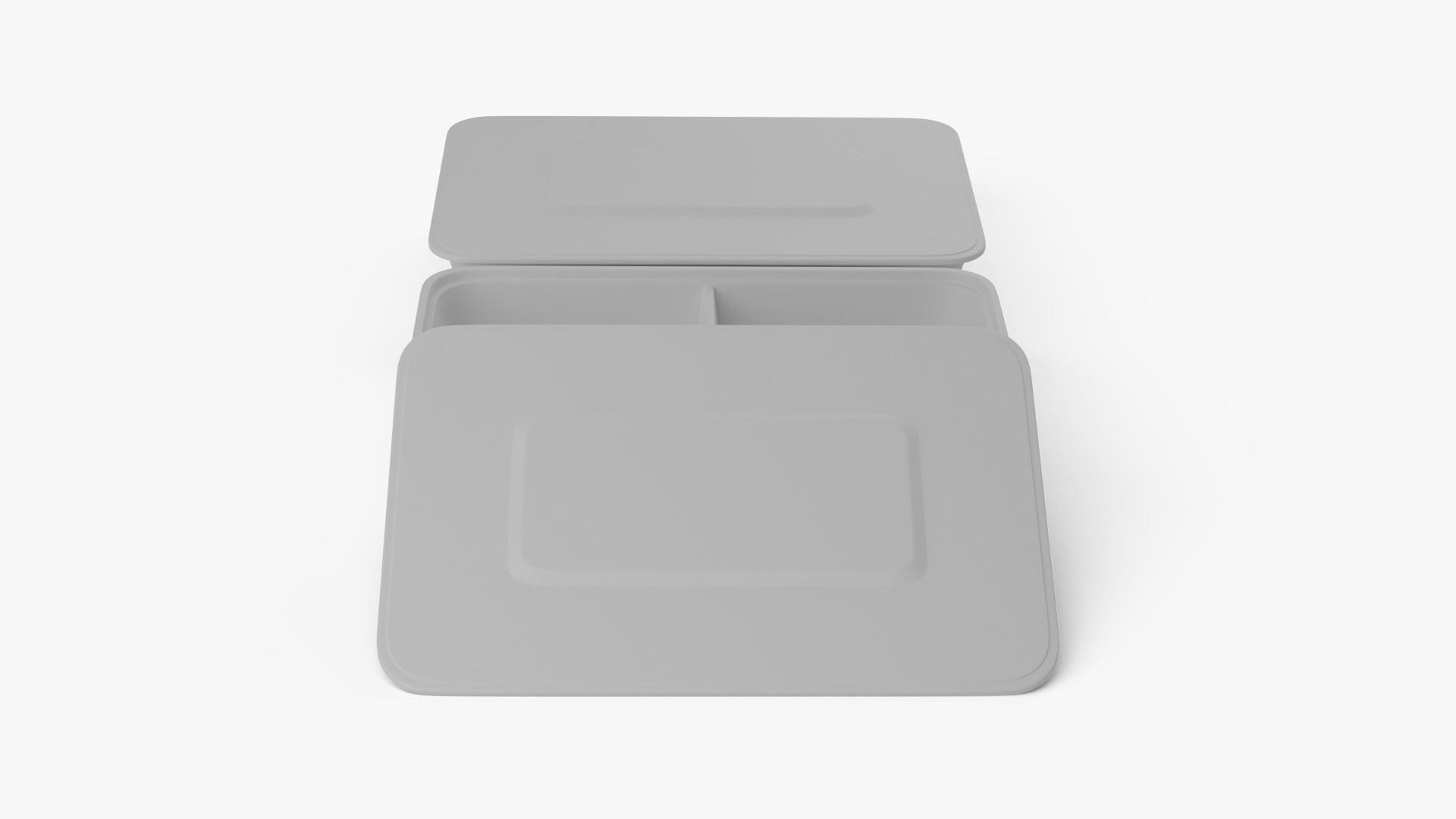 Rectangle Meal Prep Container 5 Low-poly 3D model_10