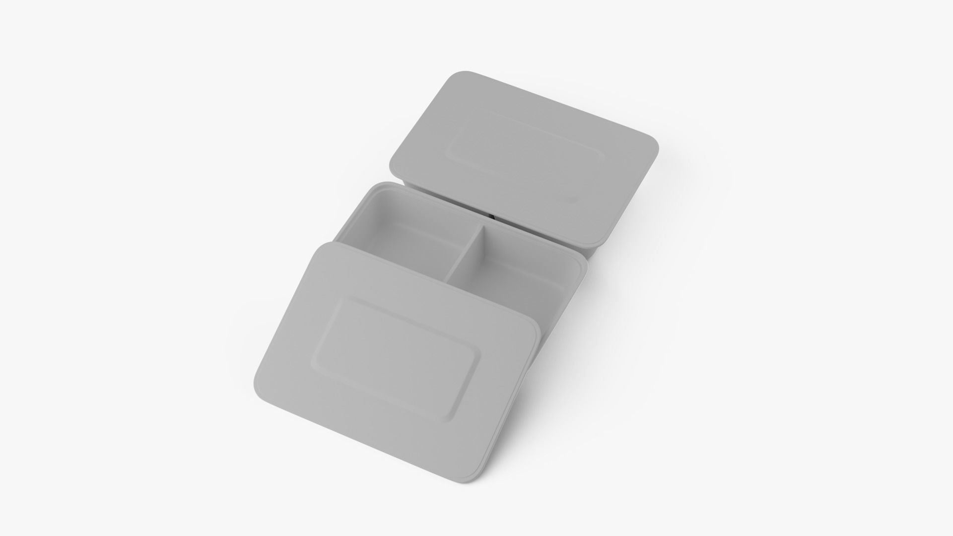 Rectangle Meal Prep Container 5 Low-poly 3D model_13