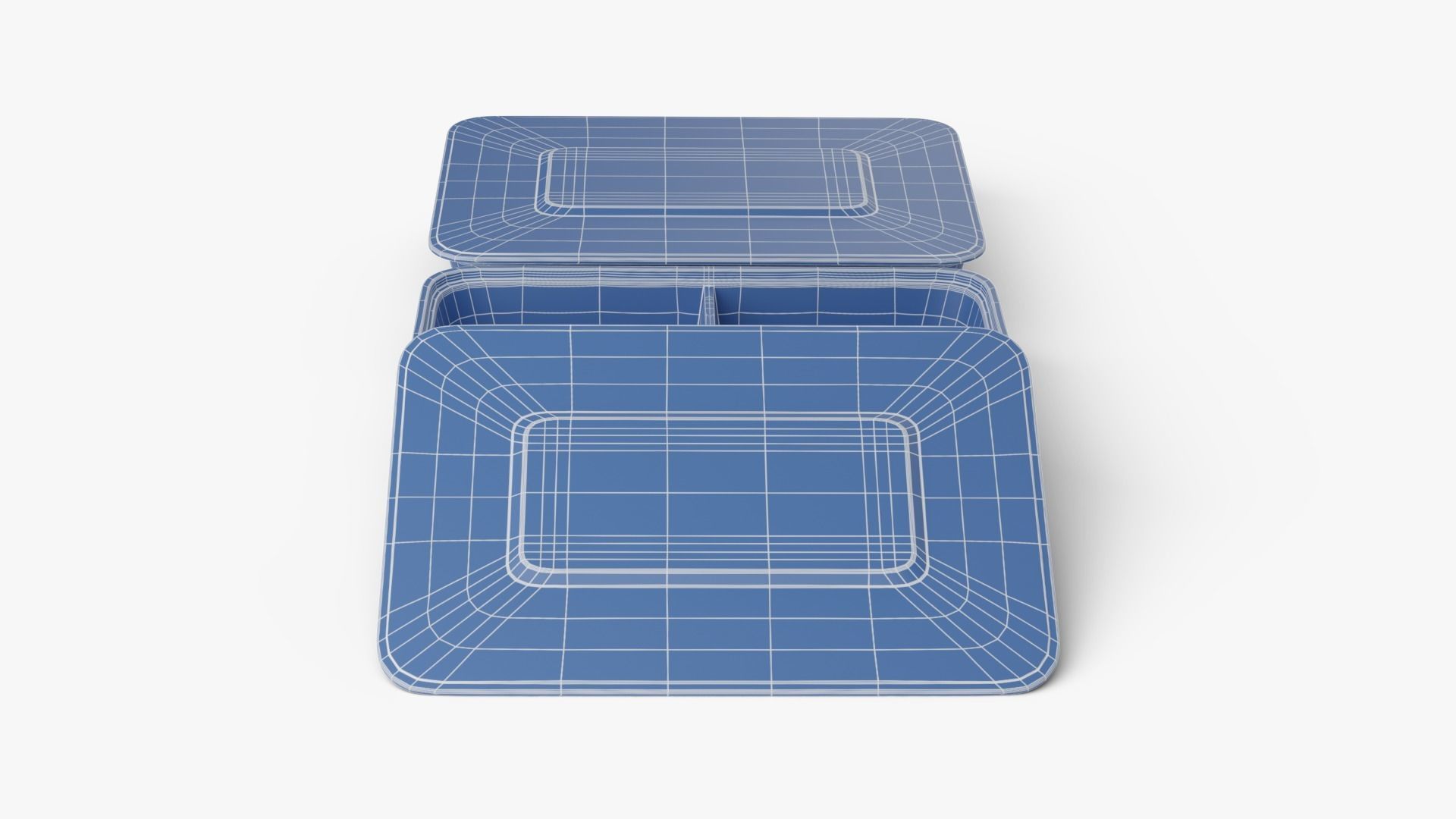 Rectangle Meal Prep Container 5 Low-poly 3D model_17