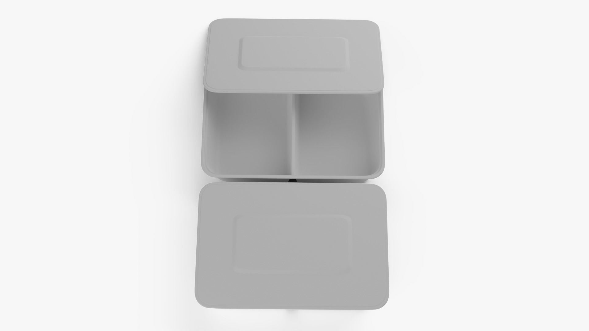 Rectangle Meal Prep Container 5 Low-poly 3D model_11