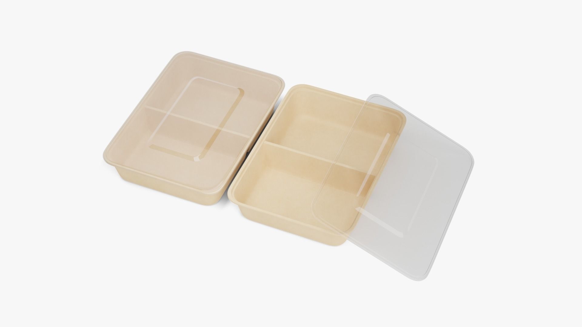 Rectangle Meal Prep Container 5 Low-poly 3D model_5