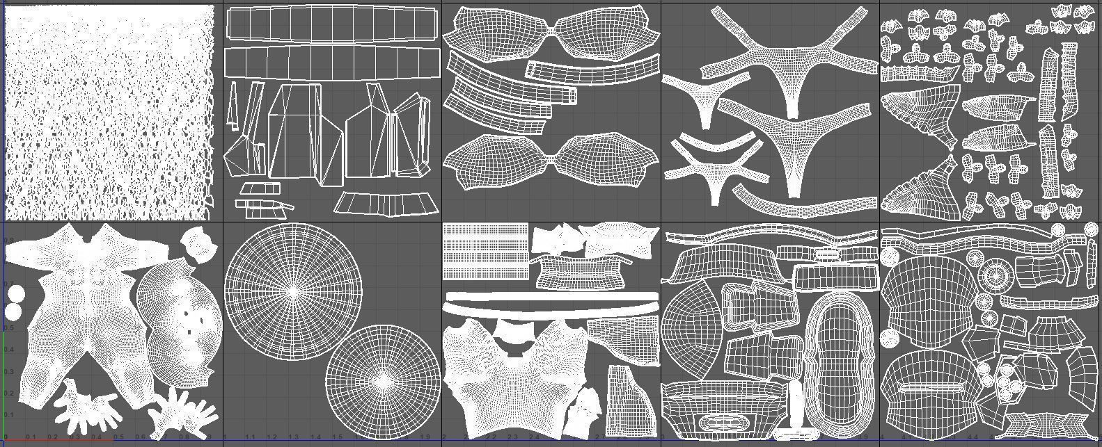 Cyberpunk Edrunners Rebecca T-pose 4K texture 3D model_8