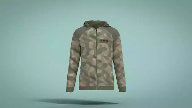 Jacket camouflage hoodie