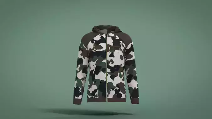 Jacket camouflage hoodie