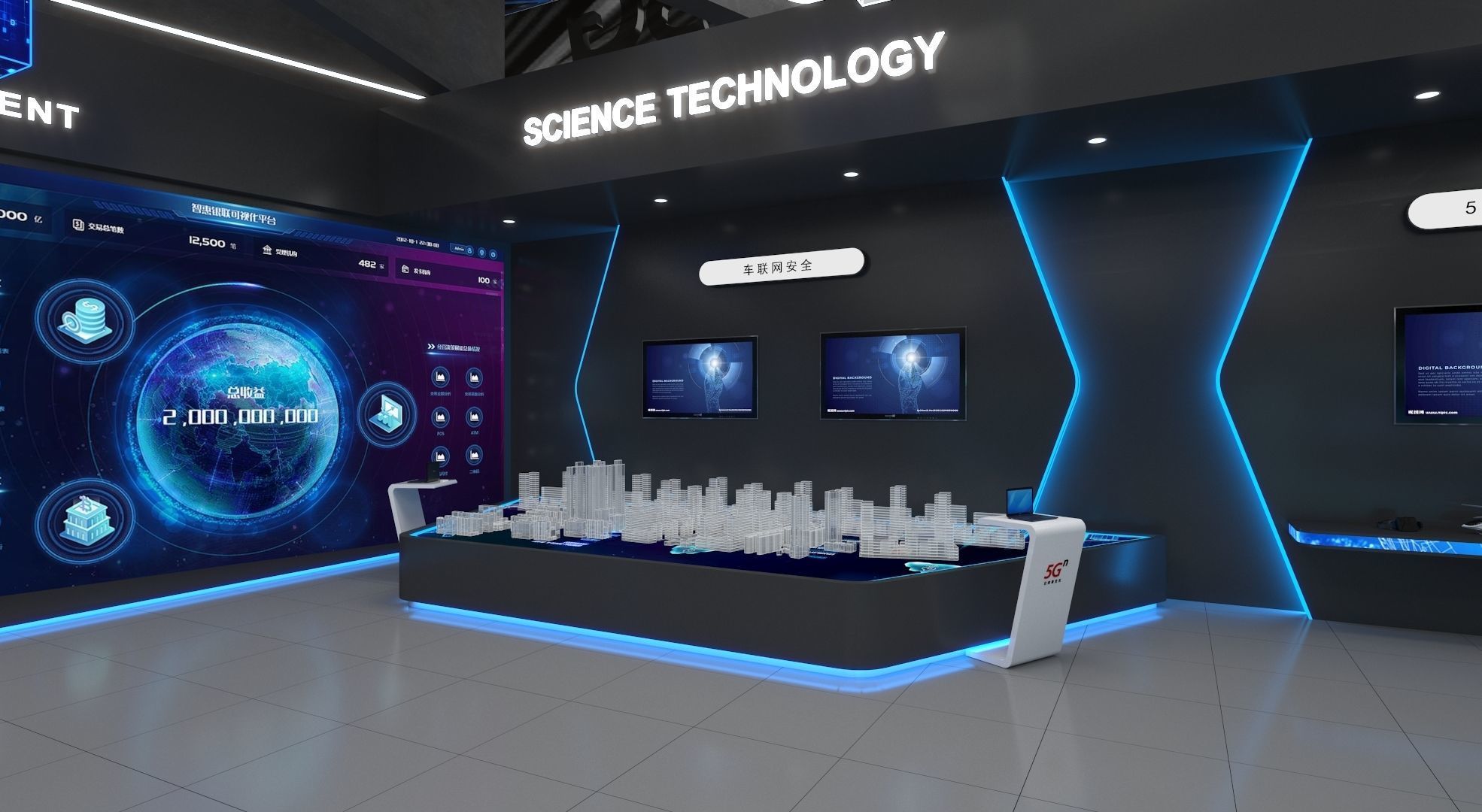 exhibition stand 20x15 model 3D model_6