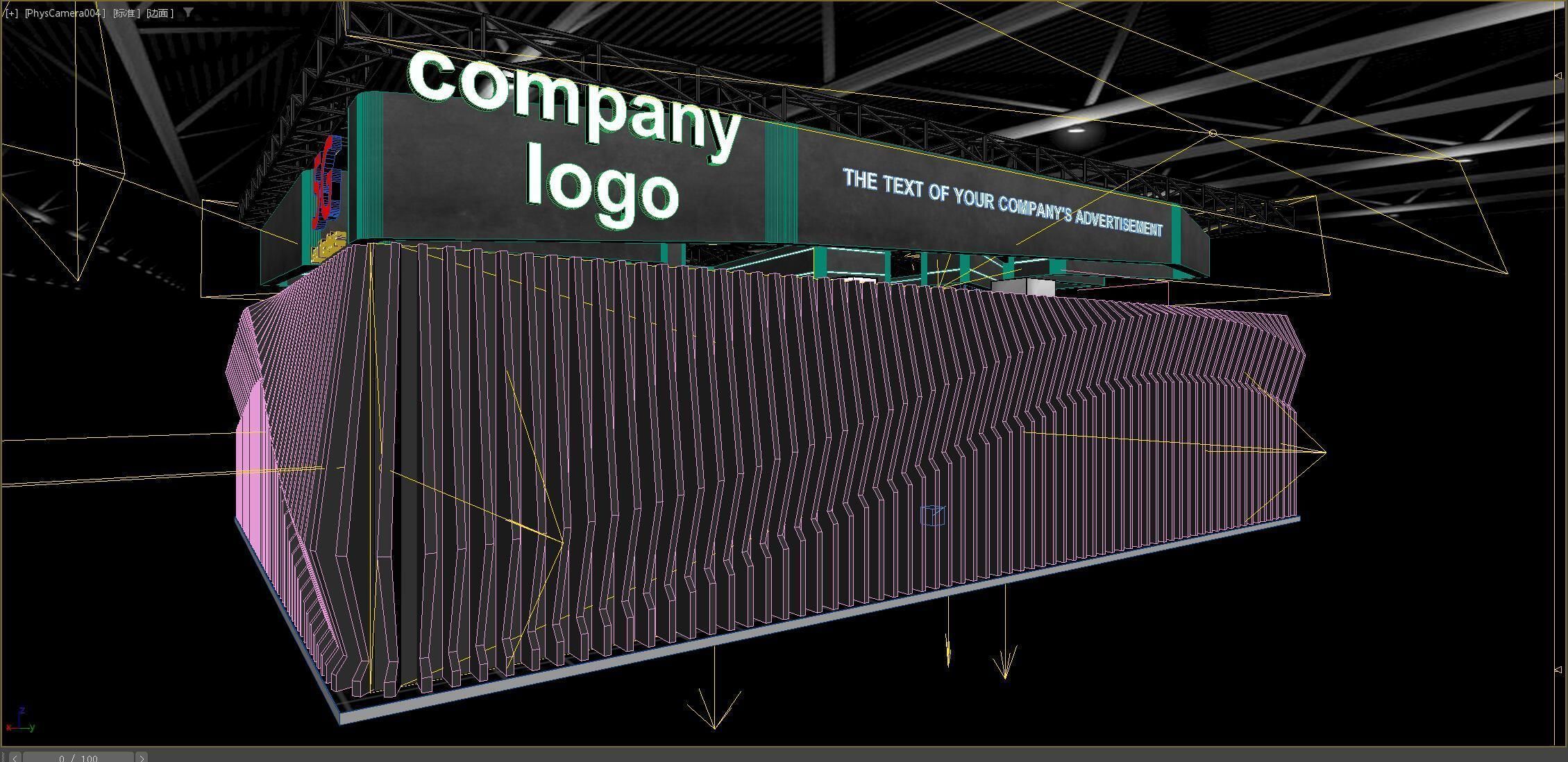 exhibition stand 20x15 model 3D model_20