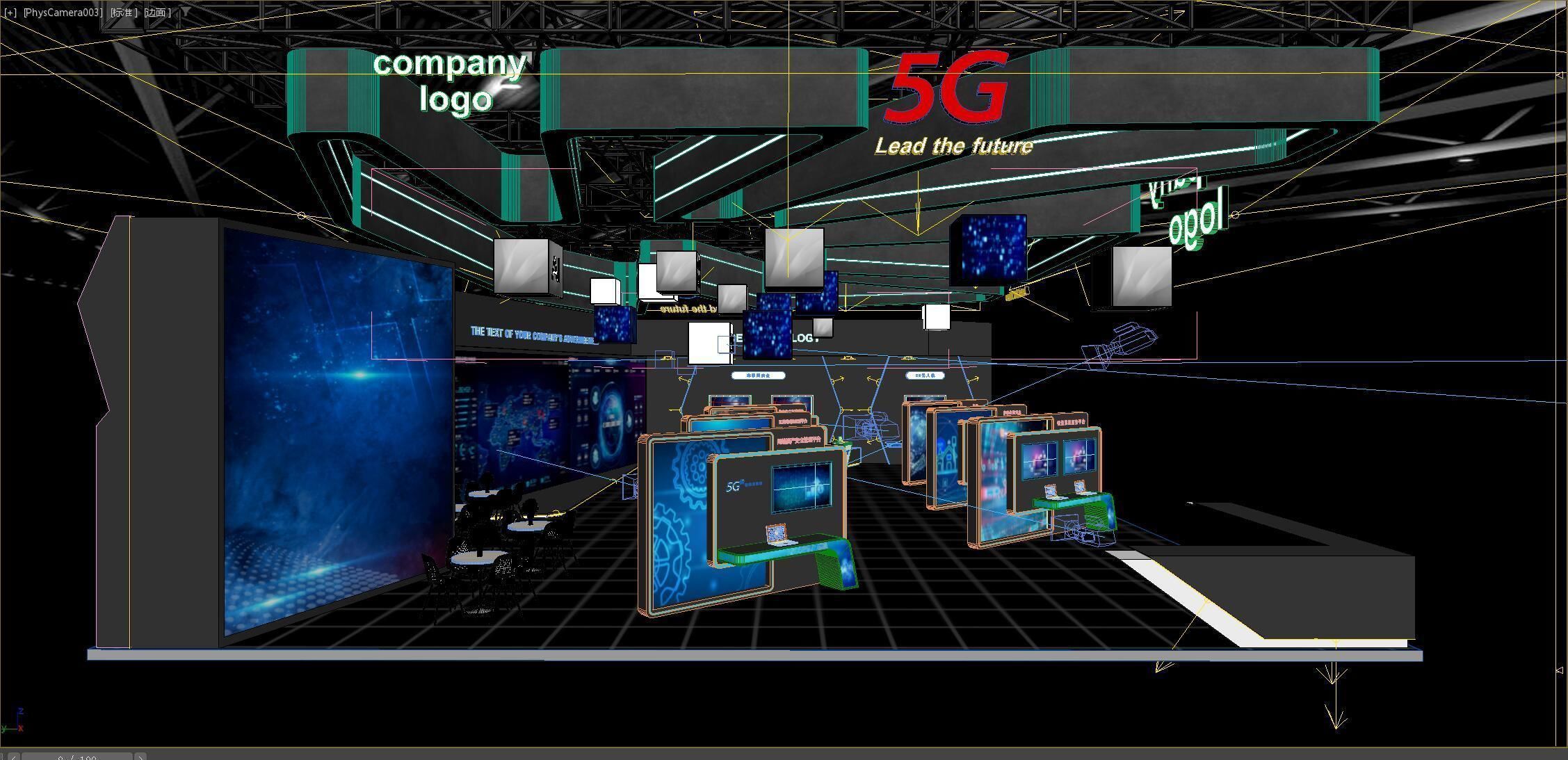 exhibition stand 20x15 model 3D model_18