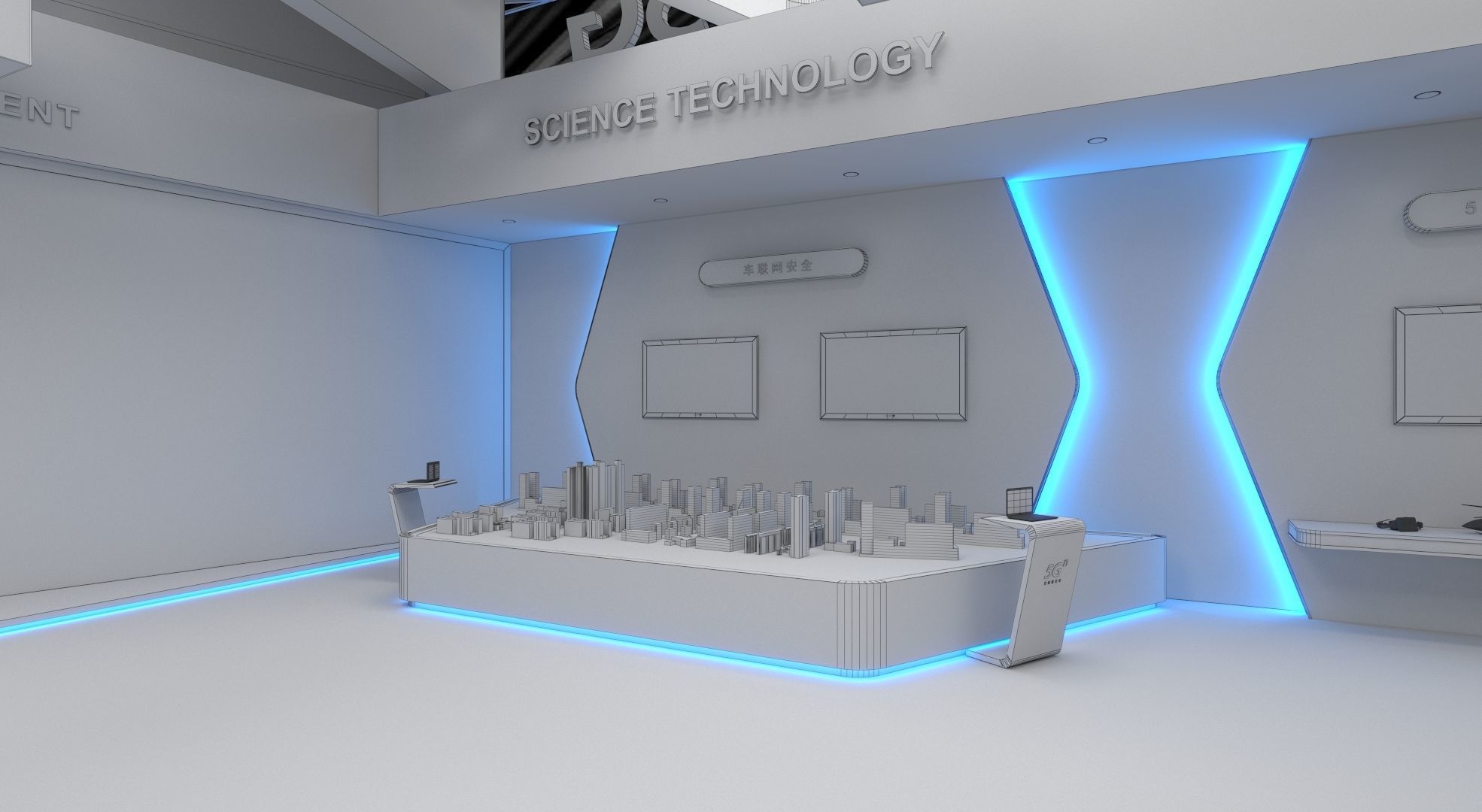 exhibition stand 20x15 model 3D model_7
