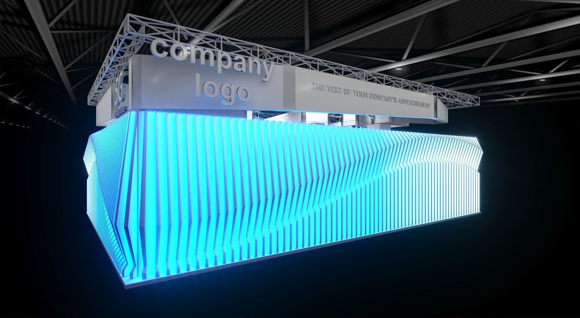 exhibition stand 20x15 model 3D model_15