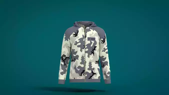 Jacket camouflage hoodie