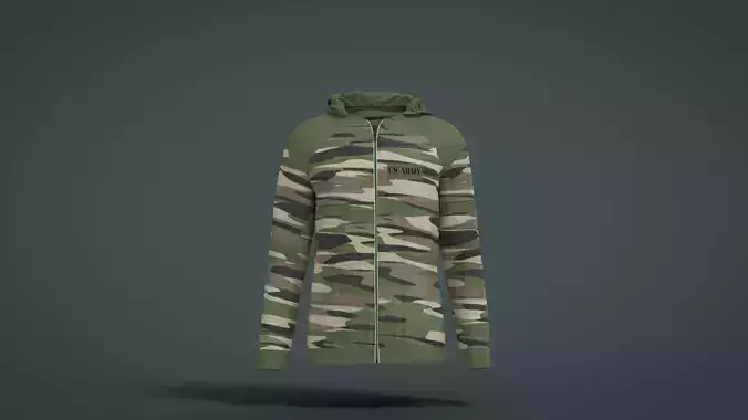 Jacket camouflage hoodie
