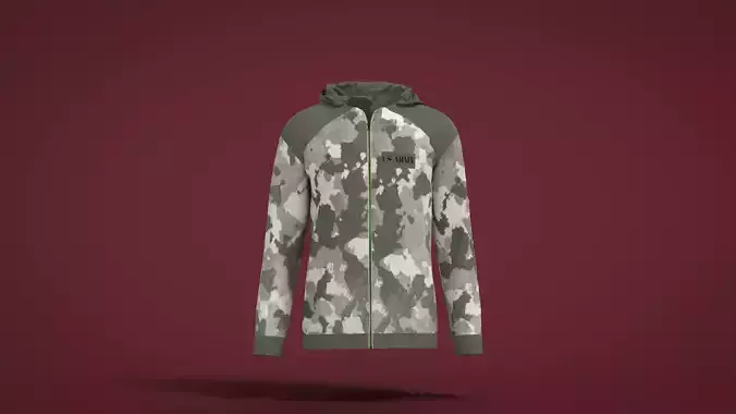 Jacket camouflage hoodie