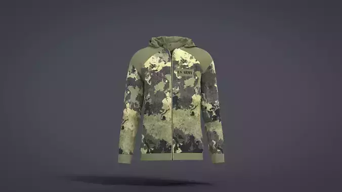 Jacket camouflage hoodie