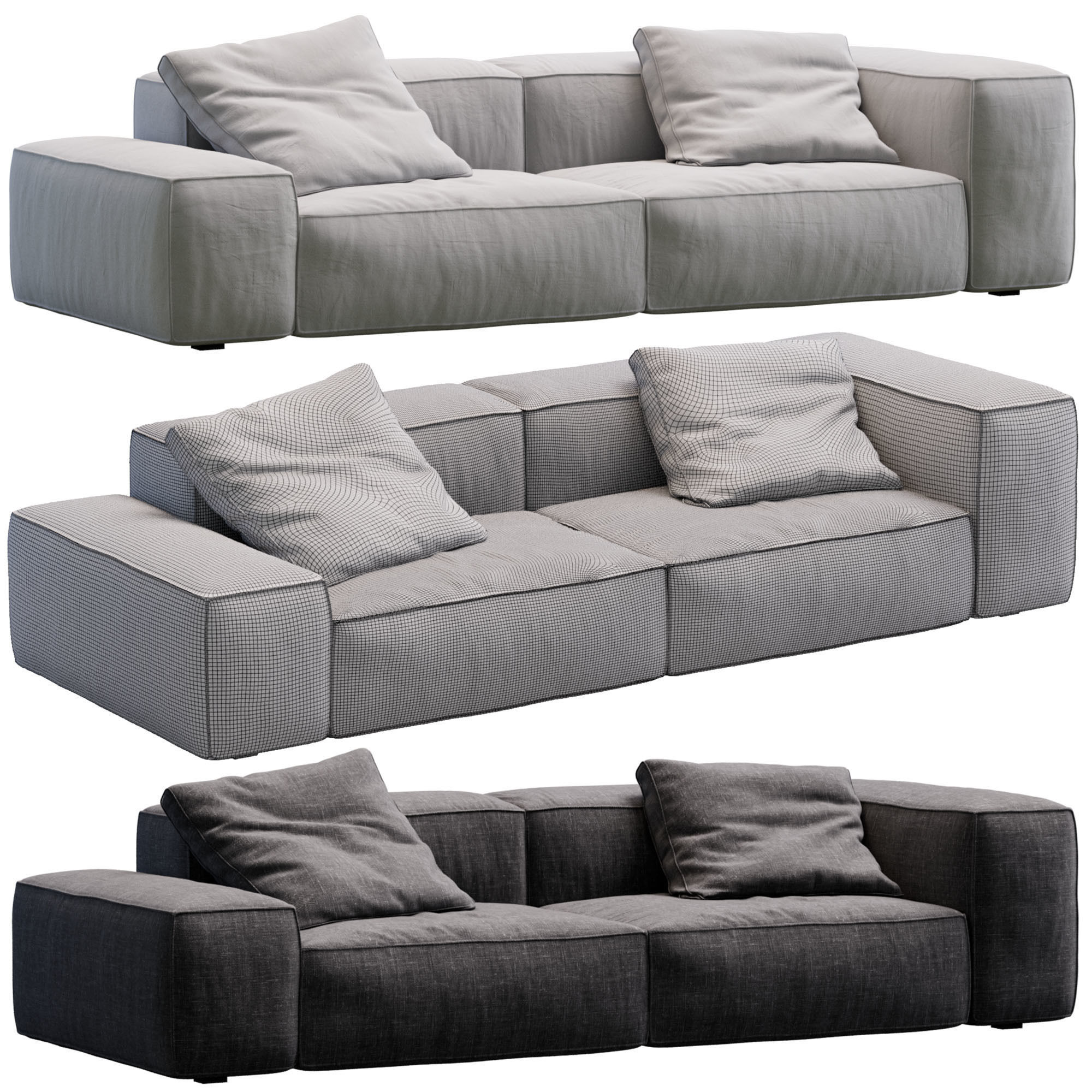 Living Divani NeoWall Sofa 3D model_8