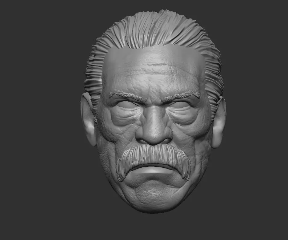 Danny Trejo - Headsculpt for Action Figures 3D print model 3D print model_0
