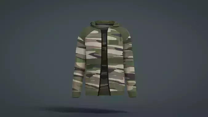 Jacket camouflage hoodie