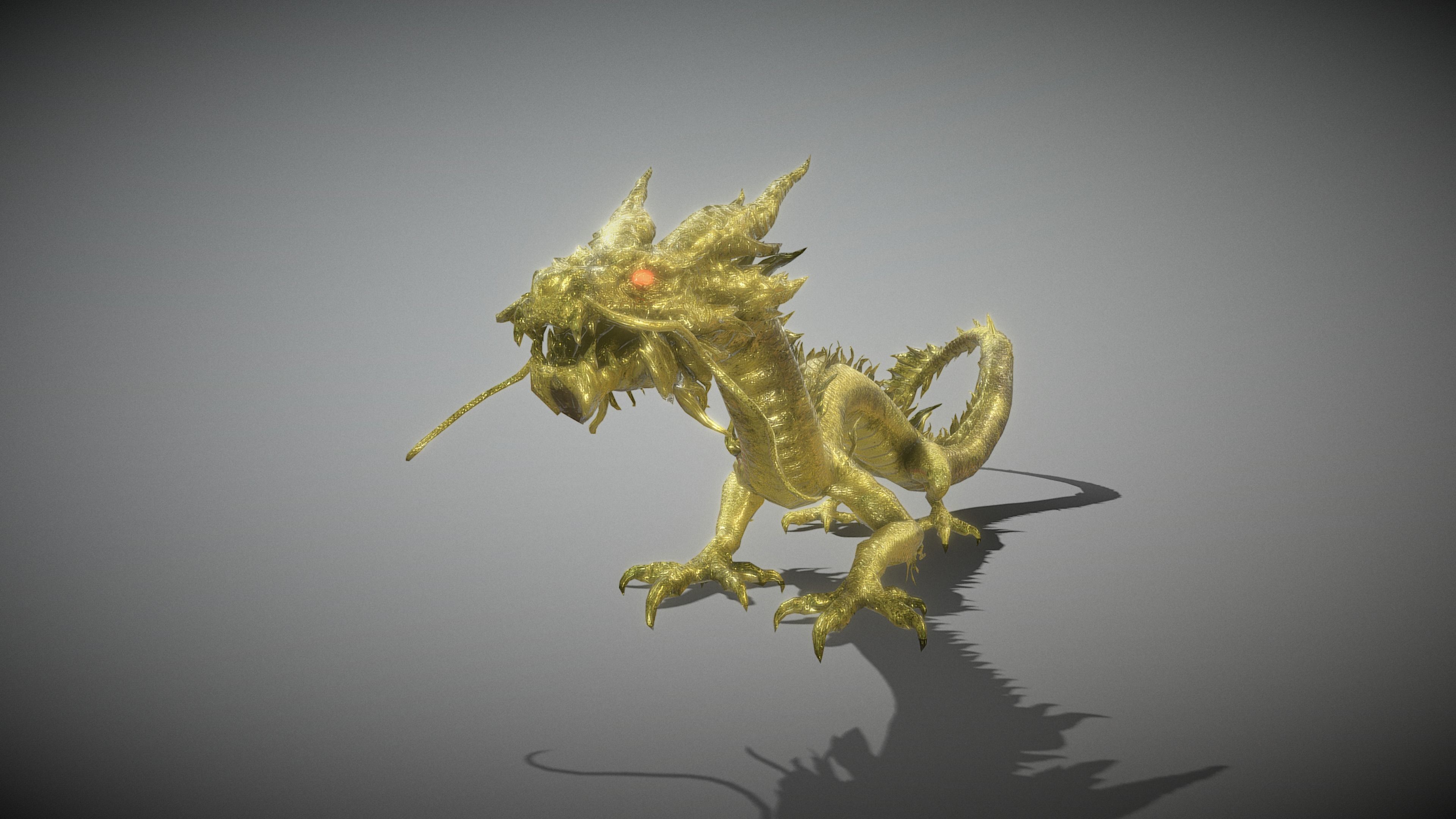 Chinese Dragon 3D model_4