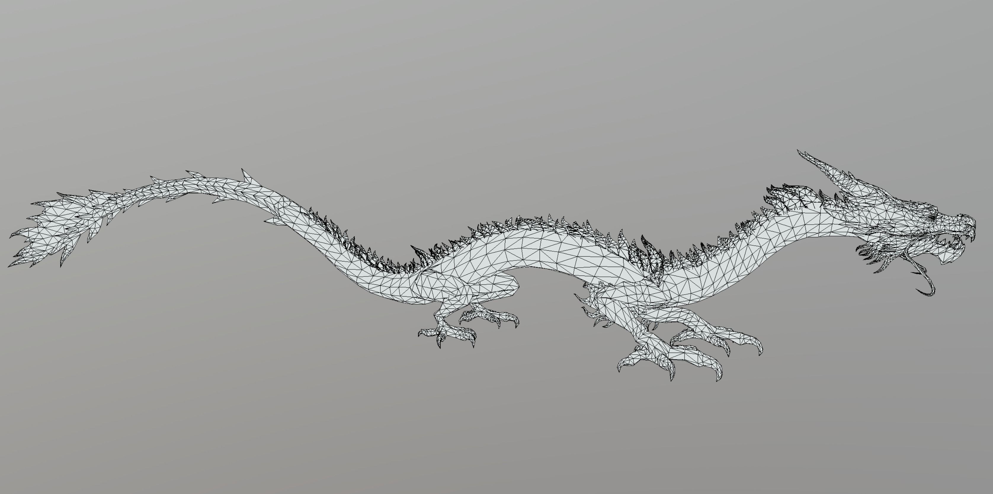 Chinese Dragon 3D model_11