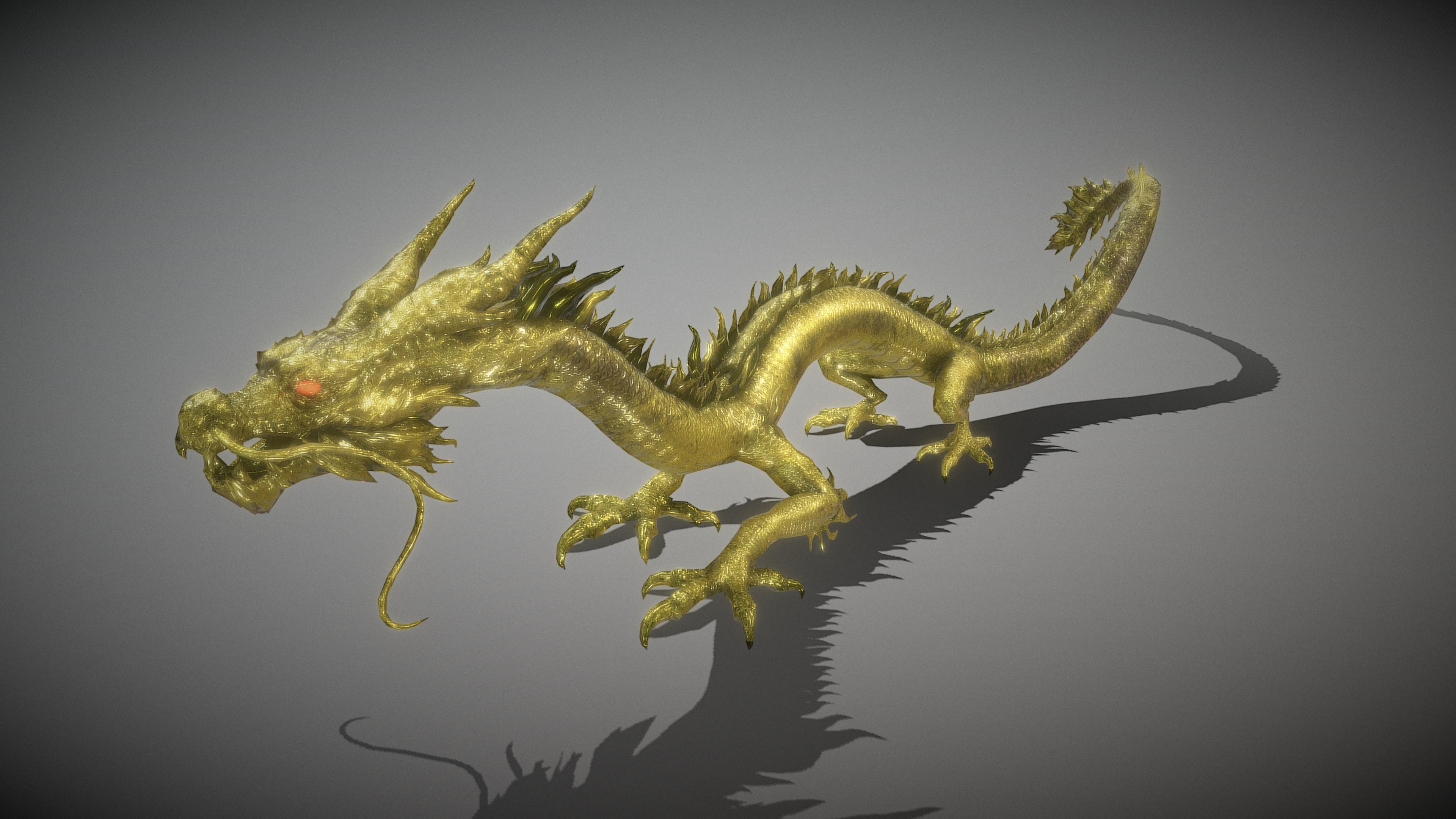 Chinese Dragon 3D model_3