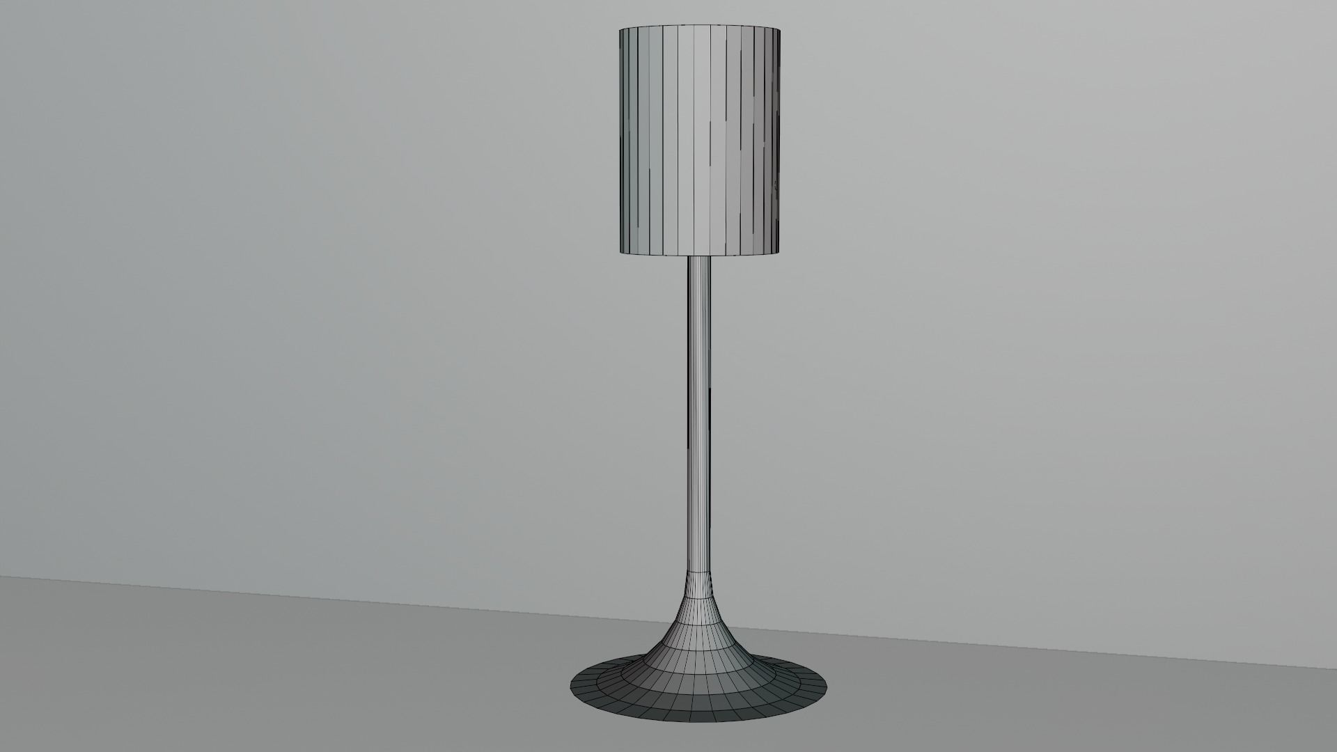 Low Poly Items floor lamp Low-poly 3D model_6