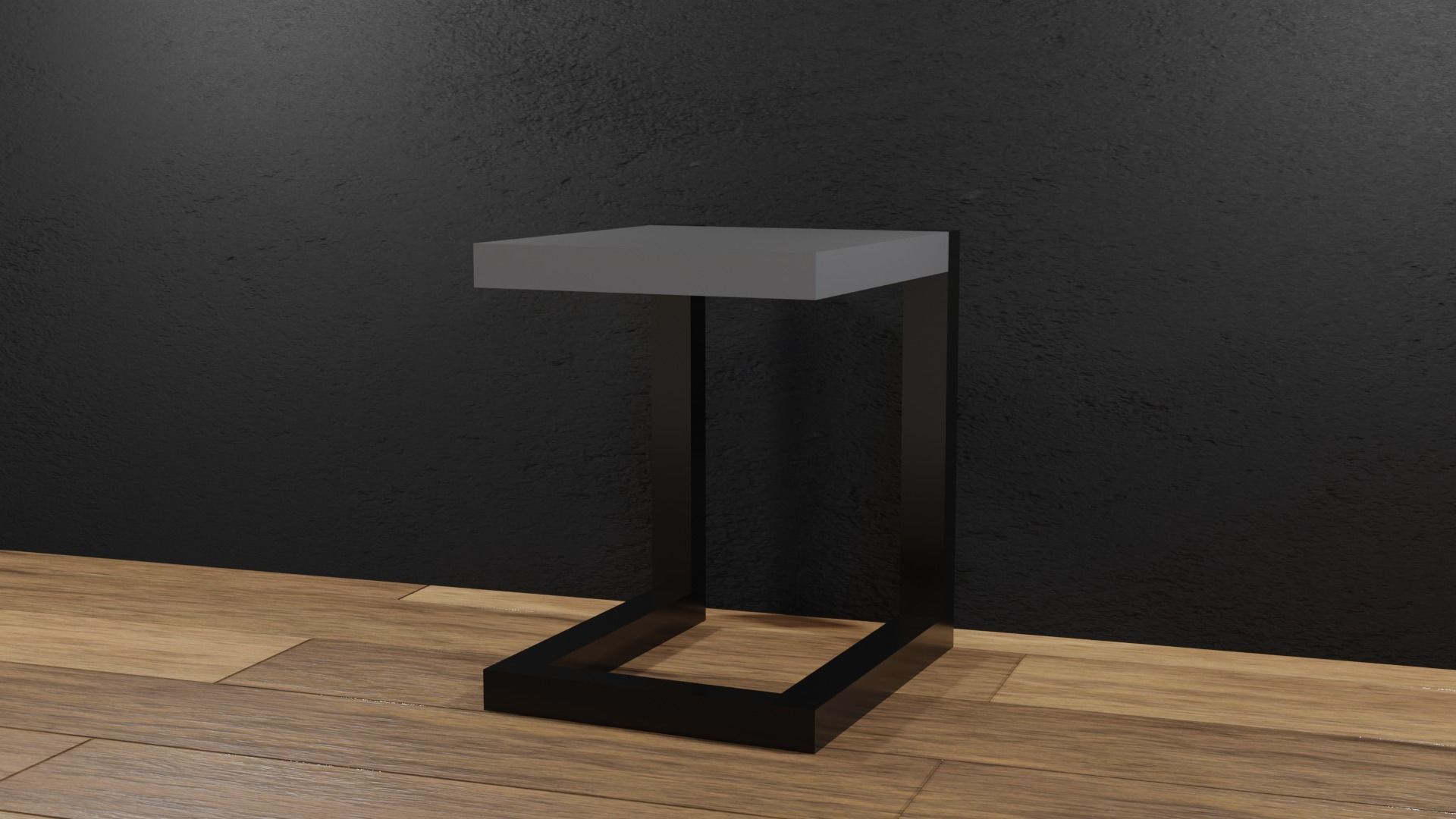 Low Poly Items floor lamp Low-poly 3D model_11