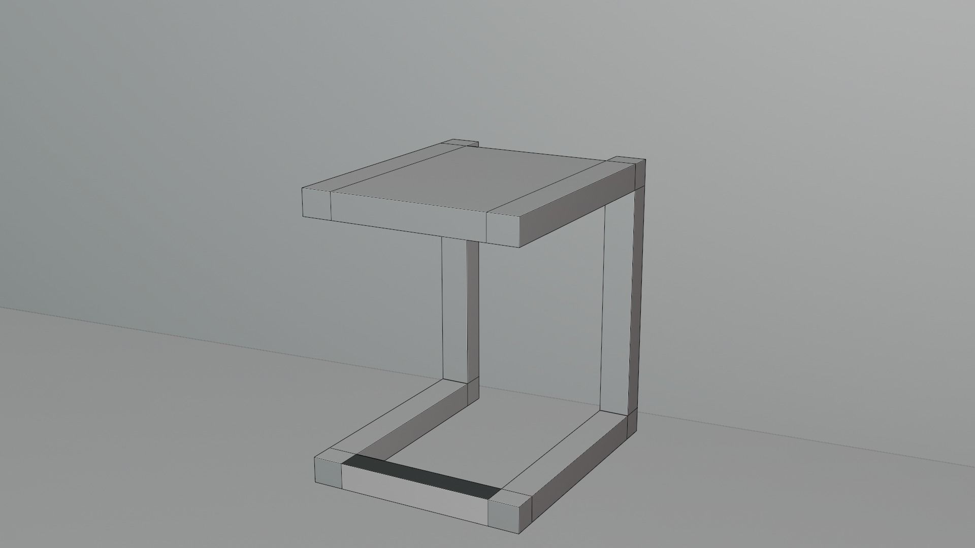 Low Poly Items floor lamp Low-poly 3D model_10