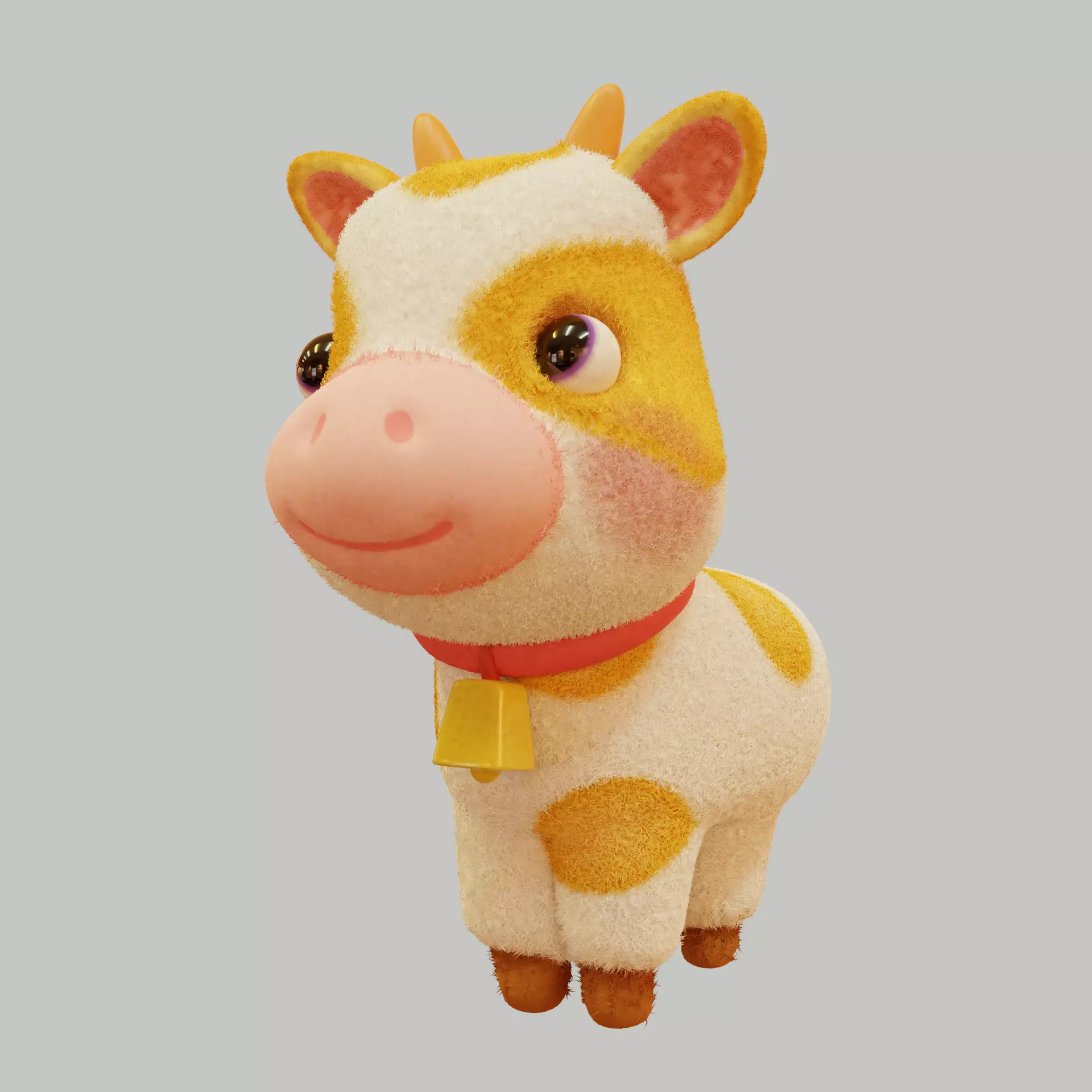 lowpoly cow animal crossing Low-poly 3D model