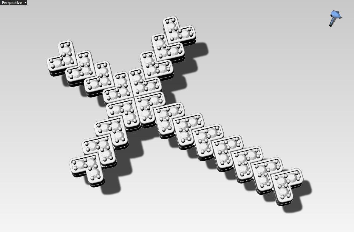 Light Heart full cross 3D print model_1