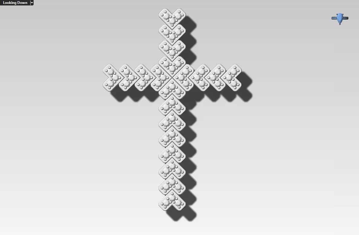 Light Heart full cross 3D print model_0