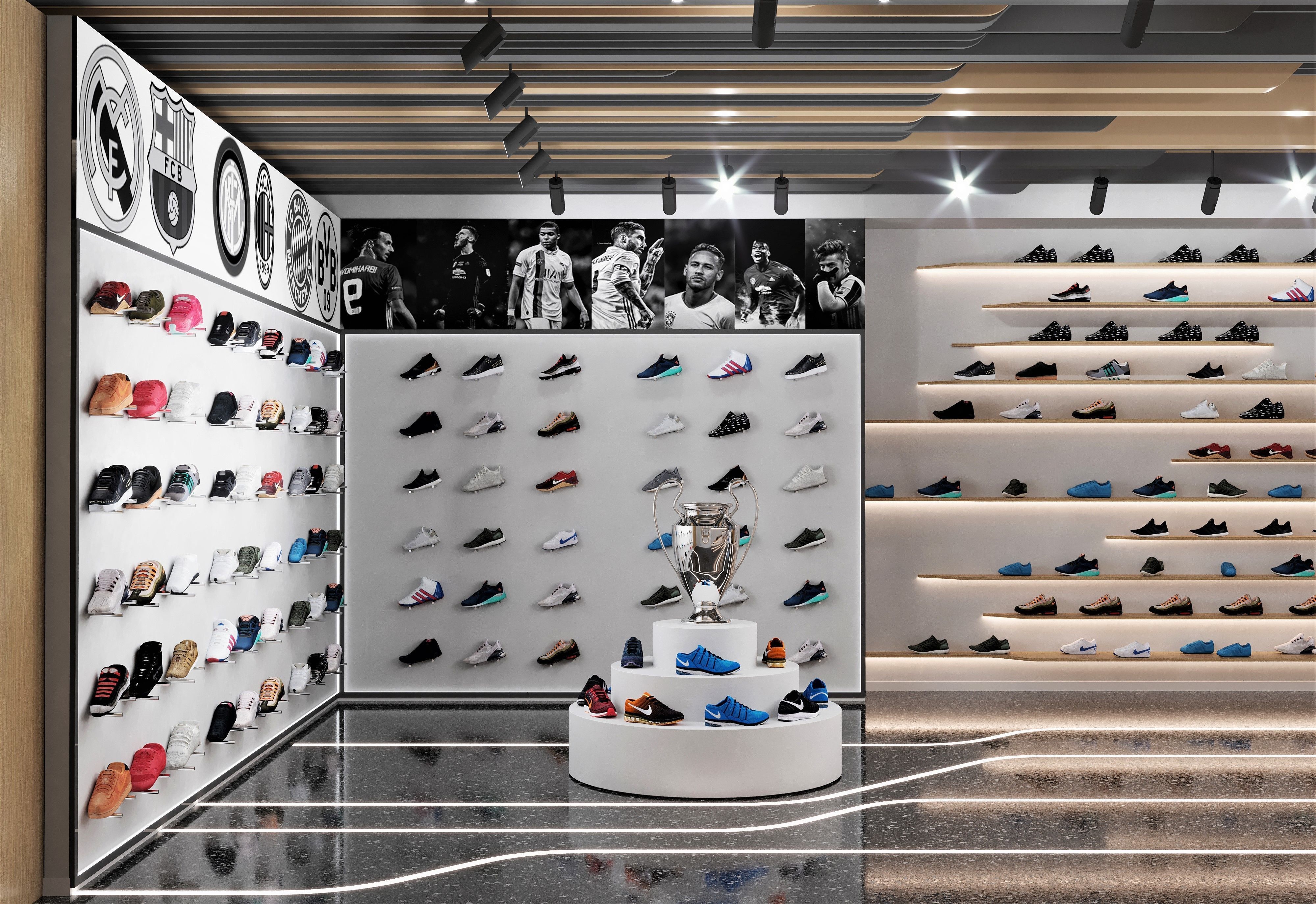 Sports Shoes Store shop  Low-poly 3D model_3