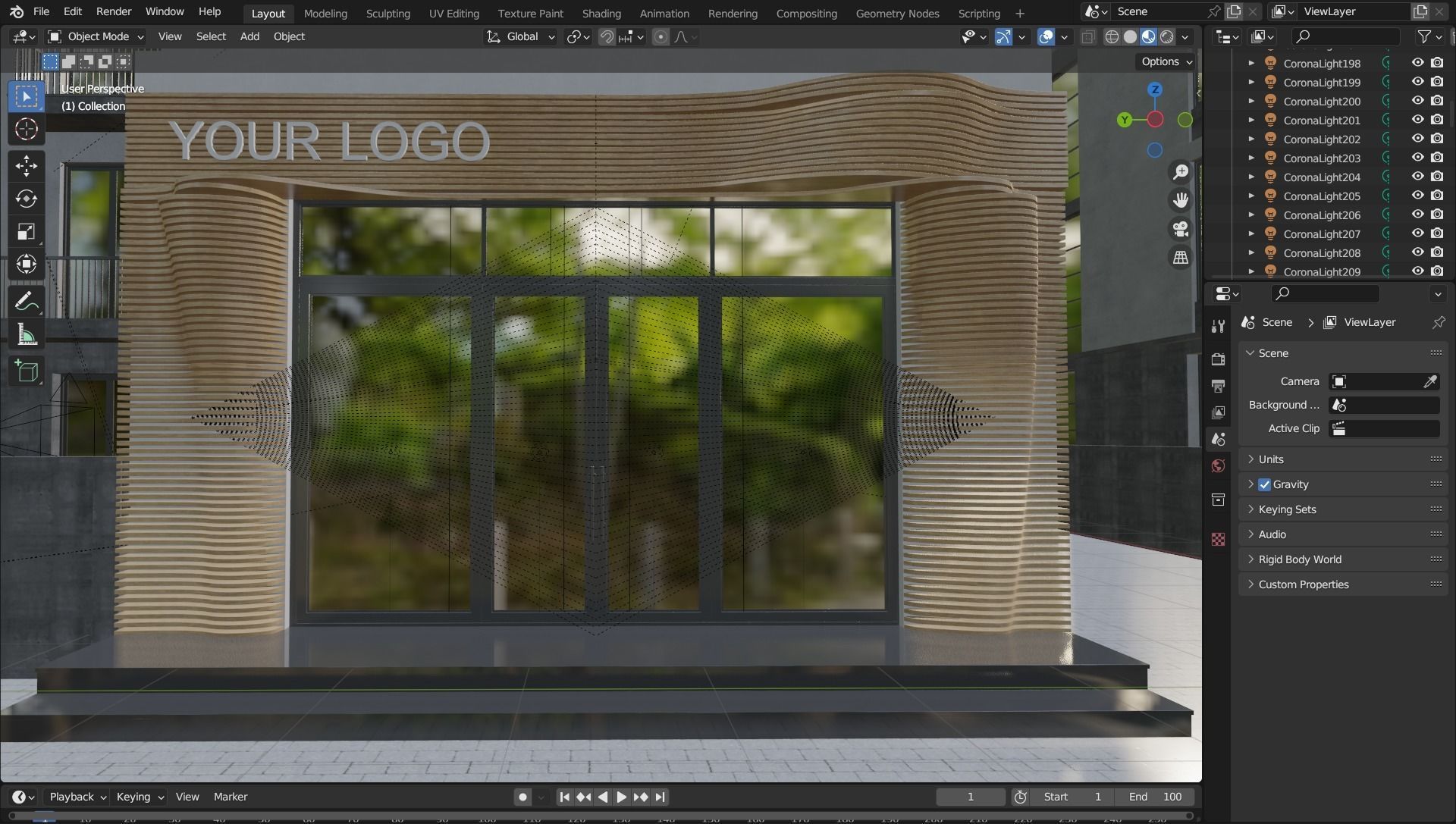 Sports Shoes Store shop  Low-poly 3D model_11