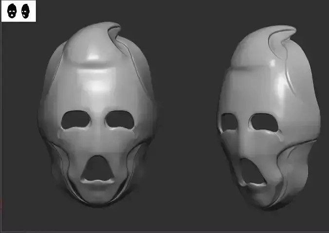 Ghost Mask 3D print model