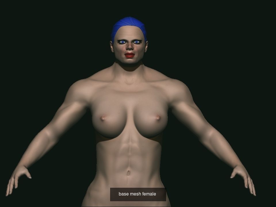 mix base mesh male and female 3D Model Collection_10