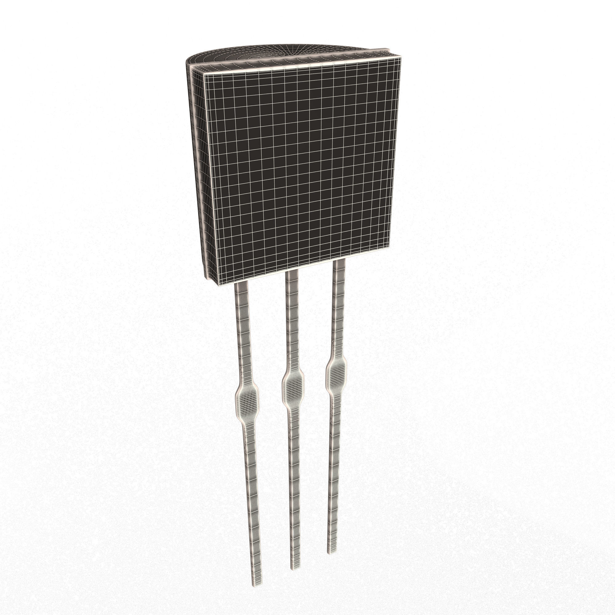 Temperature Sensor Low-poly 3D model_7