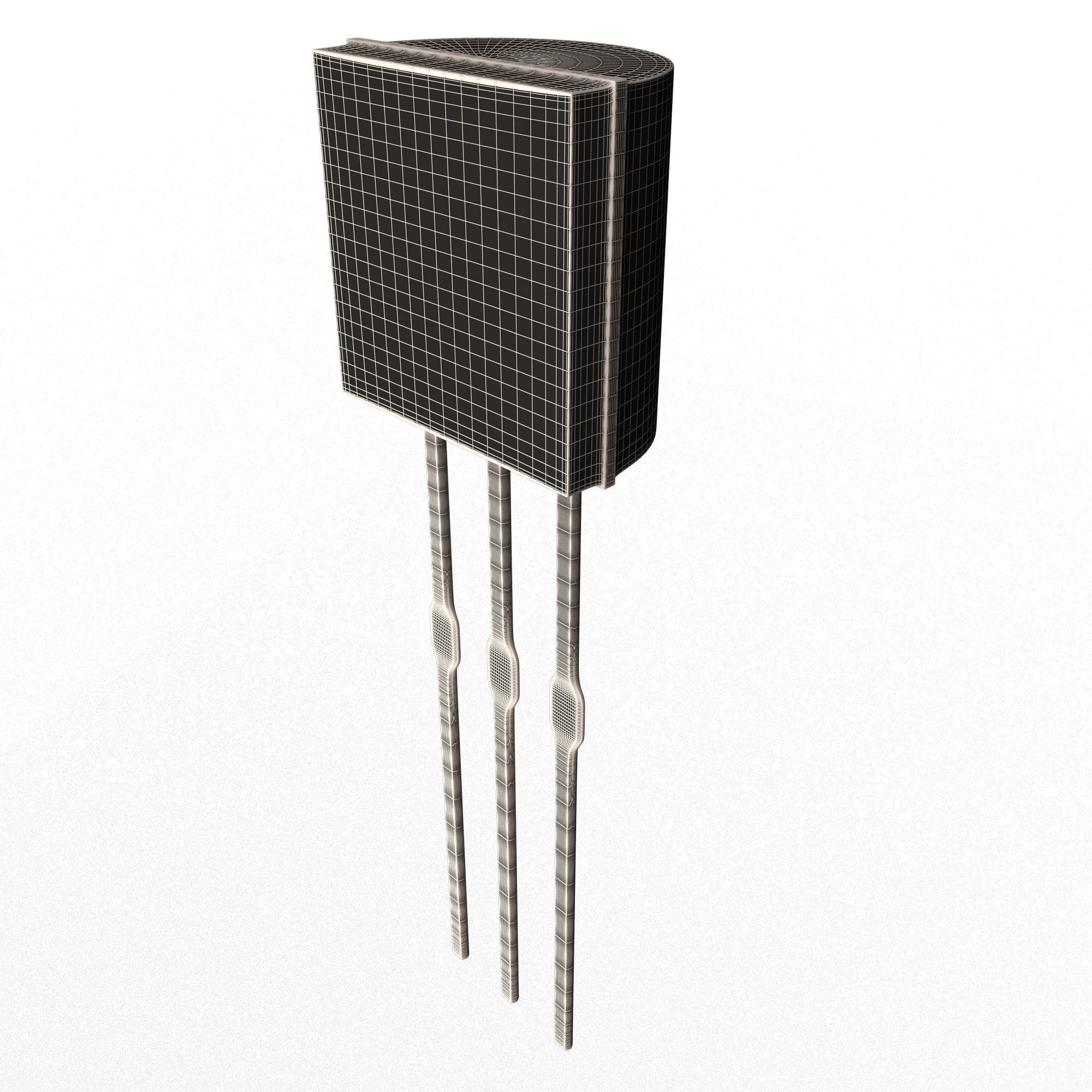 Temperature Sensor Low-poly 3D model_8