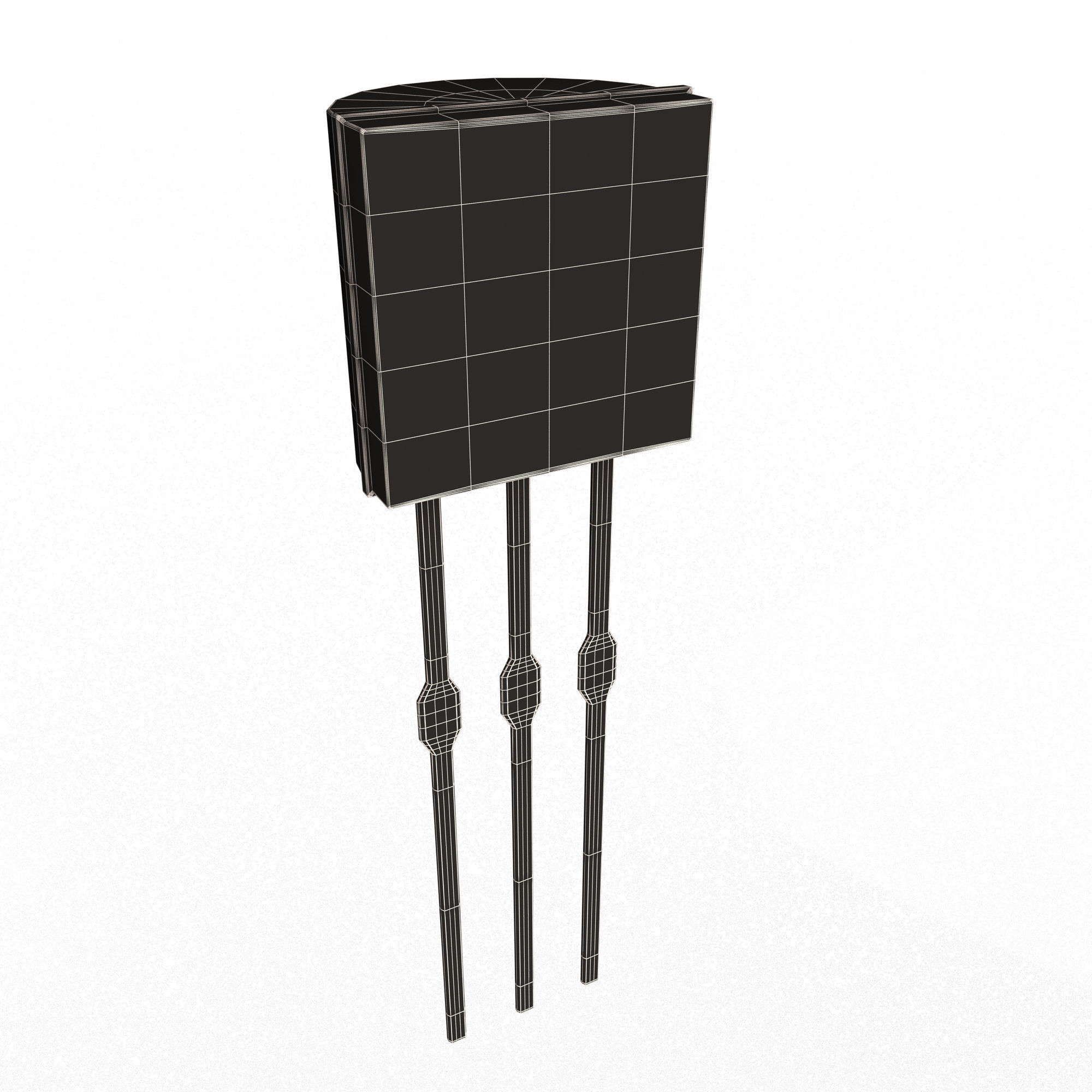 Temperature Sensor Low-poly 3D model_13