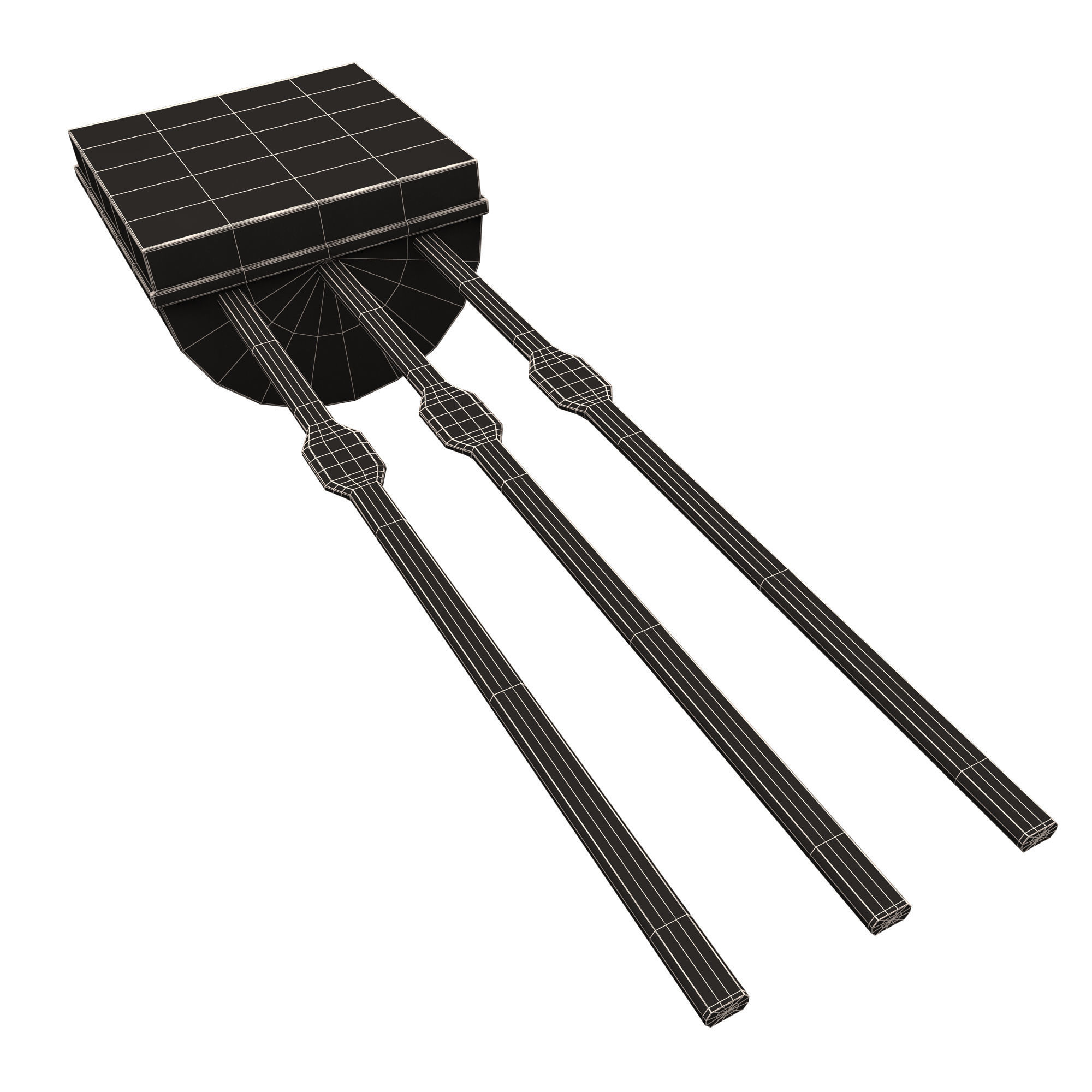 Temperature Sensor Low-poly 3D model_17