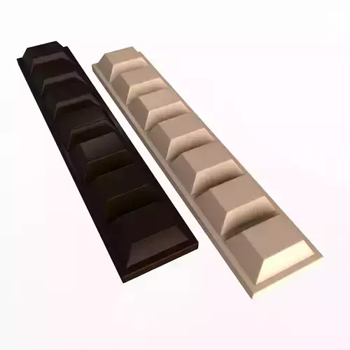 Chocolate Bar 02 Low-poly 3D model