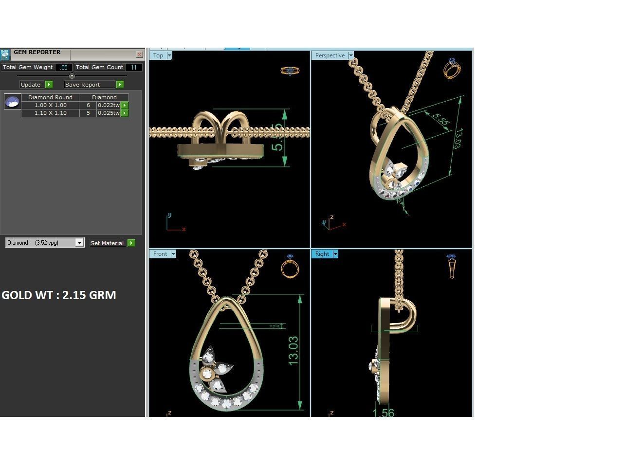 Pendant - 5488 3D print model_4