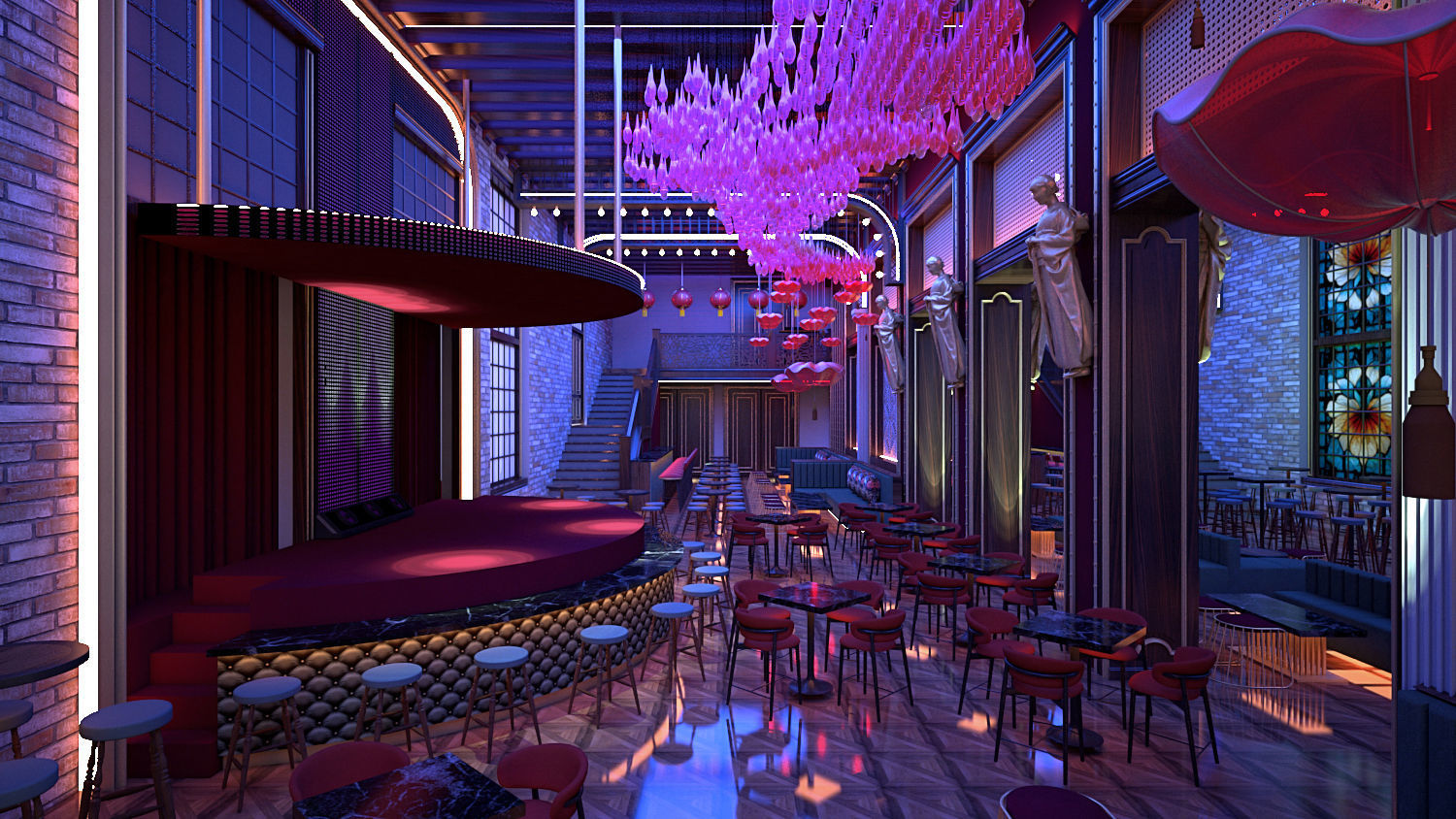Night Club 3D model_2