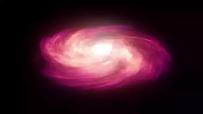 galaxy spiral Free low-poly 3D model