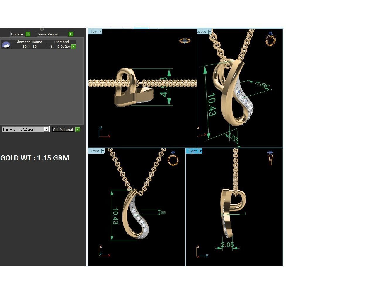 Pendant - 5121 3D print model_3