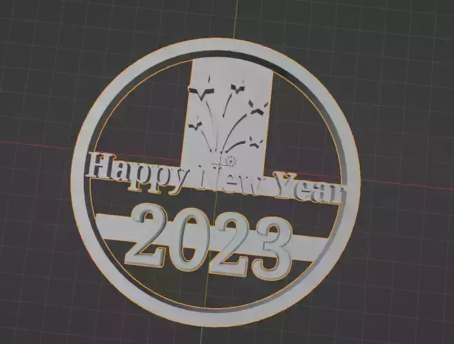 HAPPY NEW YEAR 2023 COOKIE CUTTER